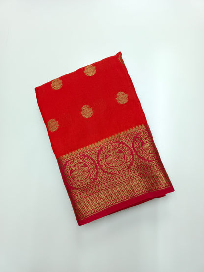 SEMI CREPE SILK SAREE