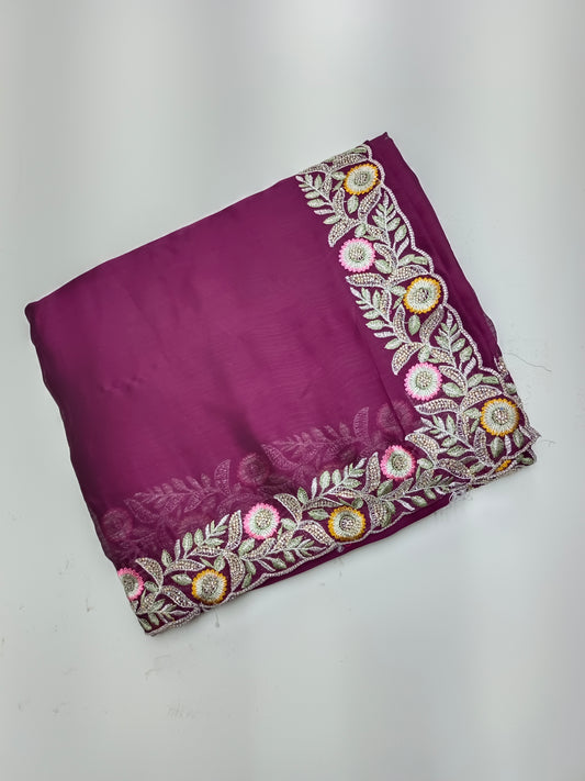 FANCY WORK SAREE