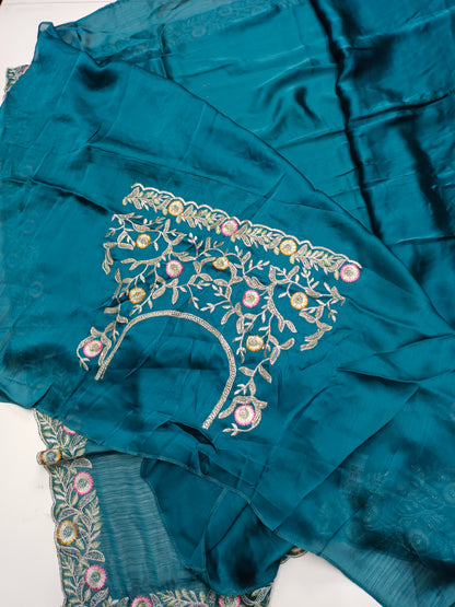 FANCY WORK SAREE