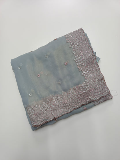 FANCY WORK SAREE