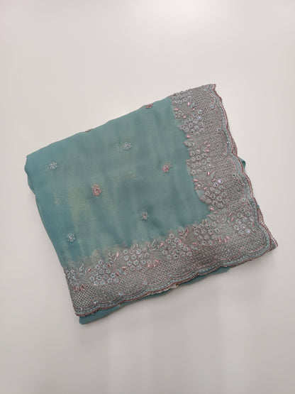 FANCY WORK SAREE