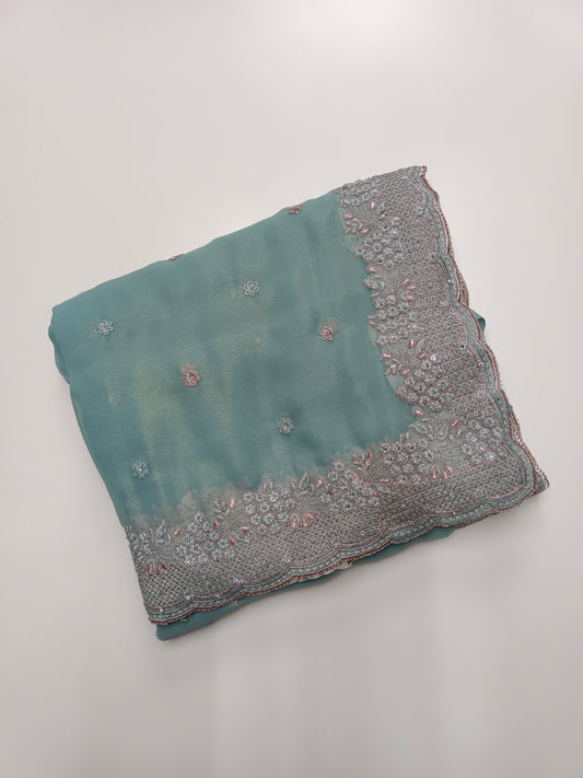 FANCY WORK SAREE