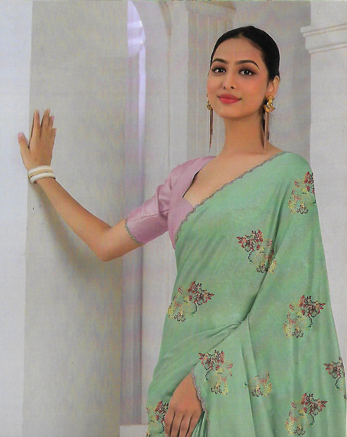 FANCY WORK SAREE