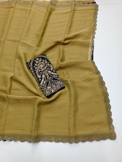 FANCY ORGANZA WORK SAREE