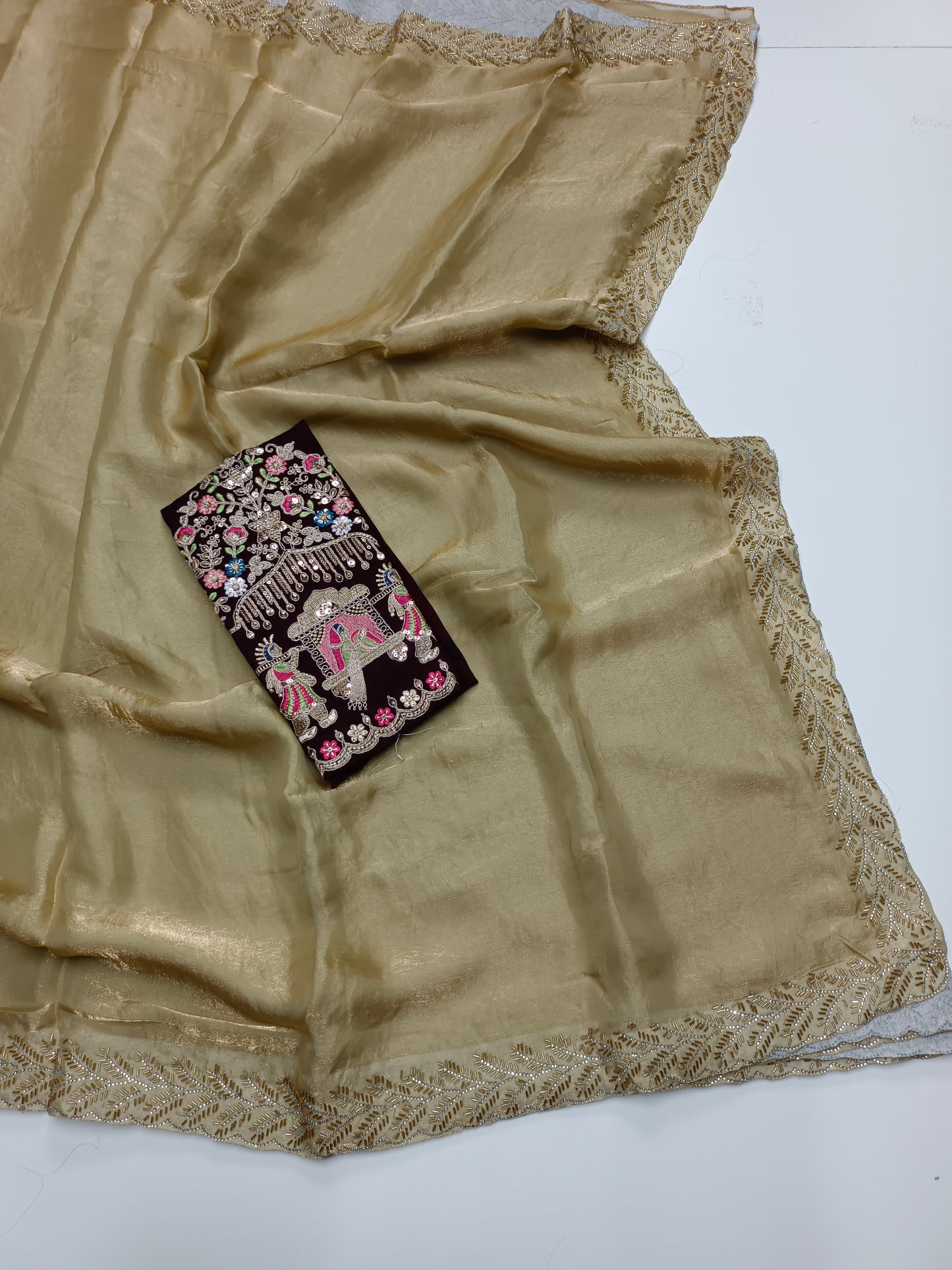 FANCY ORGANZA WORK SAREE