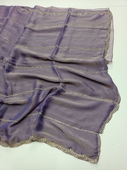 FANCY ORGANZA WORK SAREE