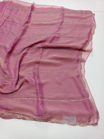 FANCY ORGANZA WORK SAREE