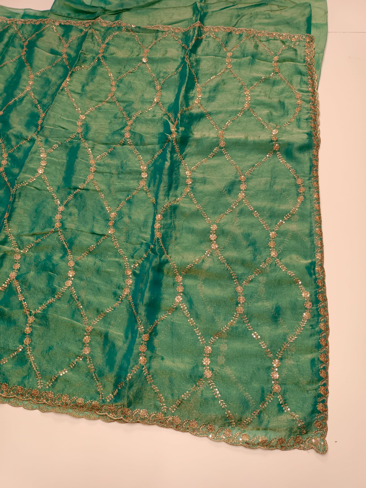 FANCY ORGANZA WORK SAREE