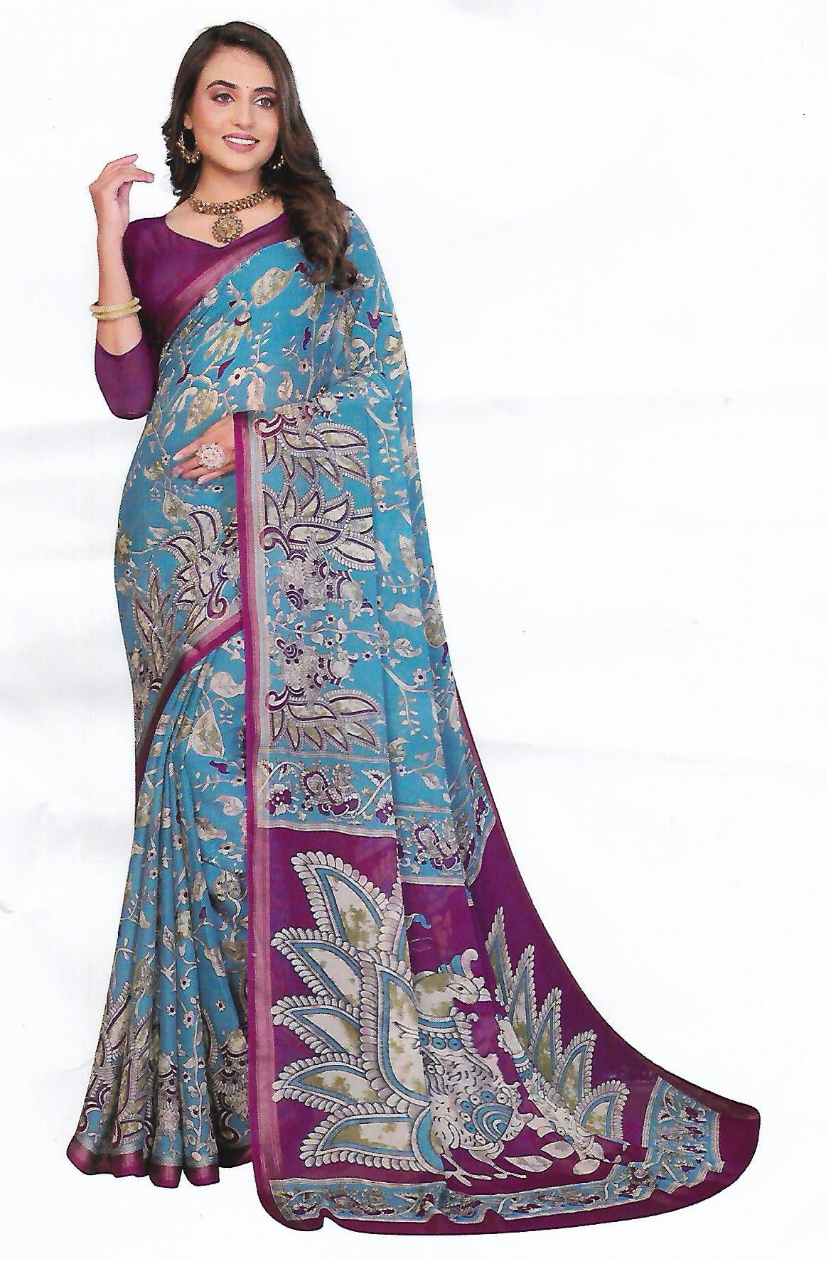 FANCY SYNTHETIC SAREE