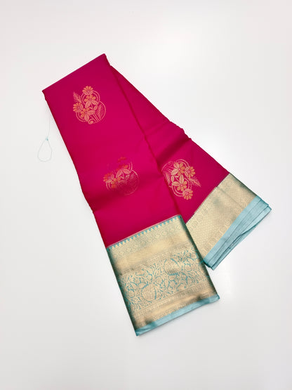 KANCHIPURAM SEMI SILK SAREE