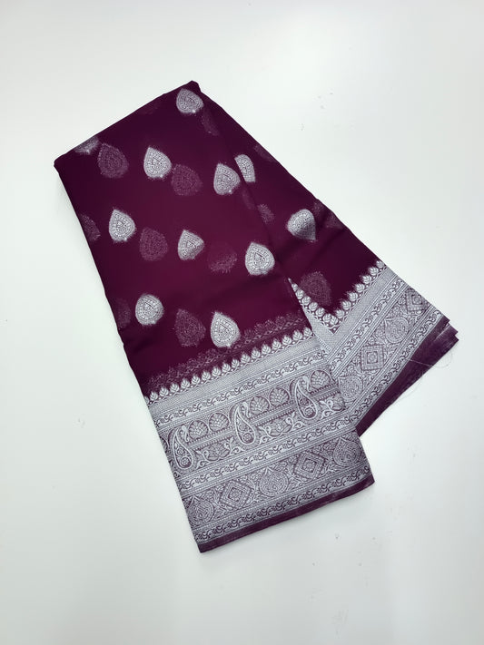 SEMI KADDI GEORGETTE SAREE