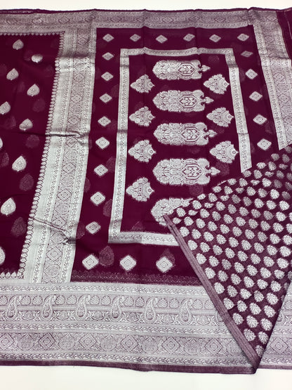 SEMI KADDI GEORGETTE SAREE