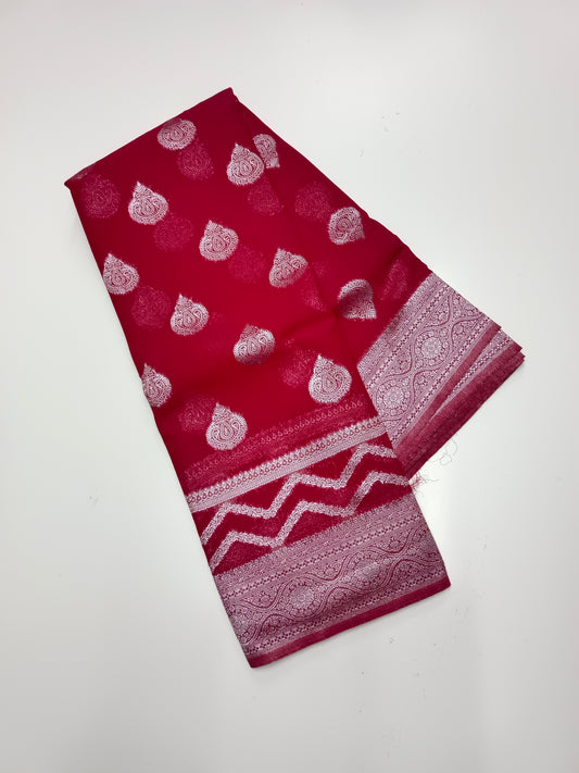 SEMI KADDI GEORGETTE SAREE