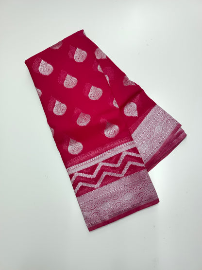 SEMI KADDI GEORGETTE SAREE