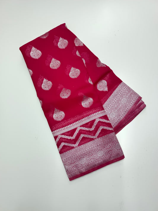 SEMI KADDI GEORGETTE SAREE