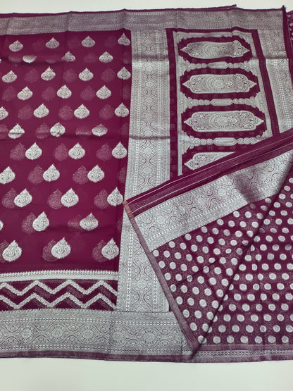 SEMI KADDI GEORGETTE SAREE