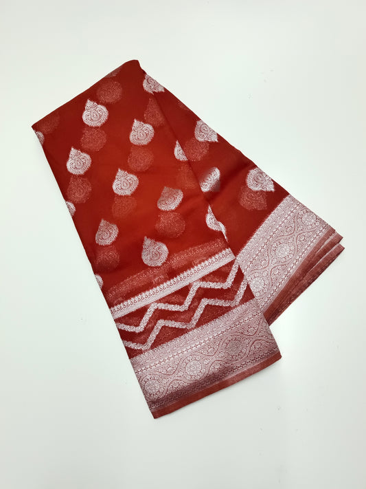 SEMI KADDI GEORGETTE SAREE