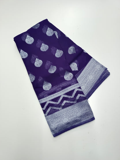 SEMI KADDI GEORGETTE SAREE