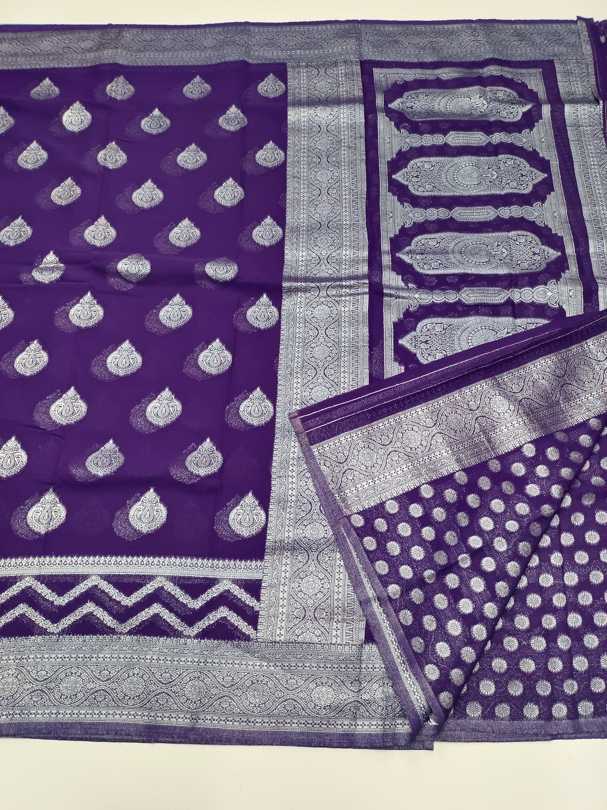 SEMI KADDI GEORGETTE SAREE