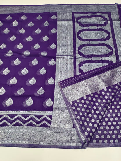 SEMI KADDI GEORGETTE SAREE