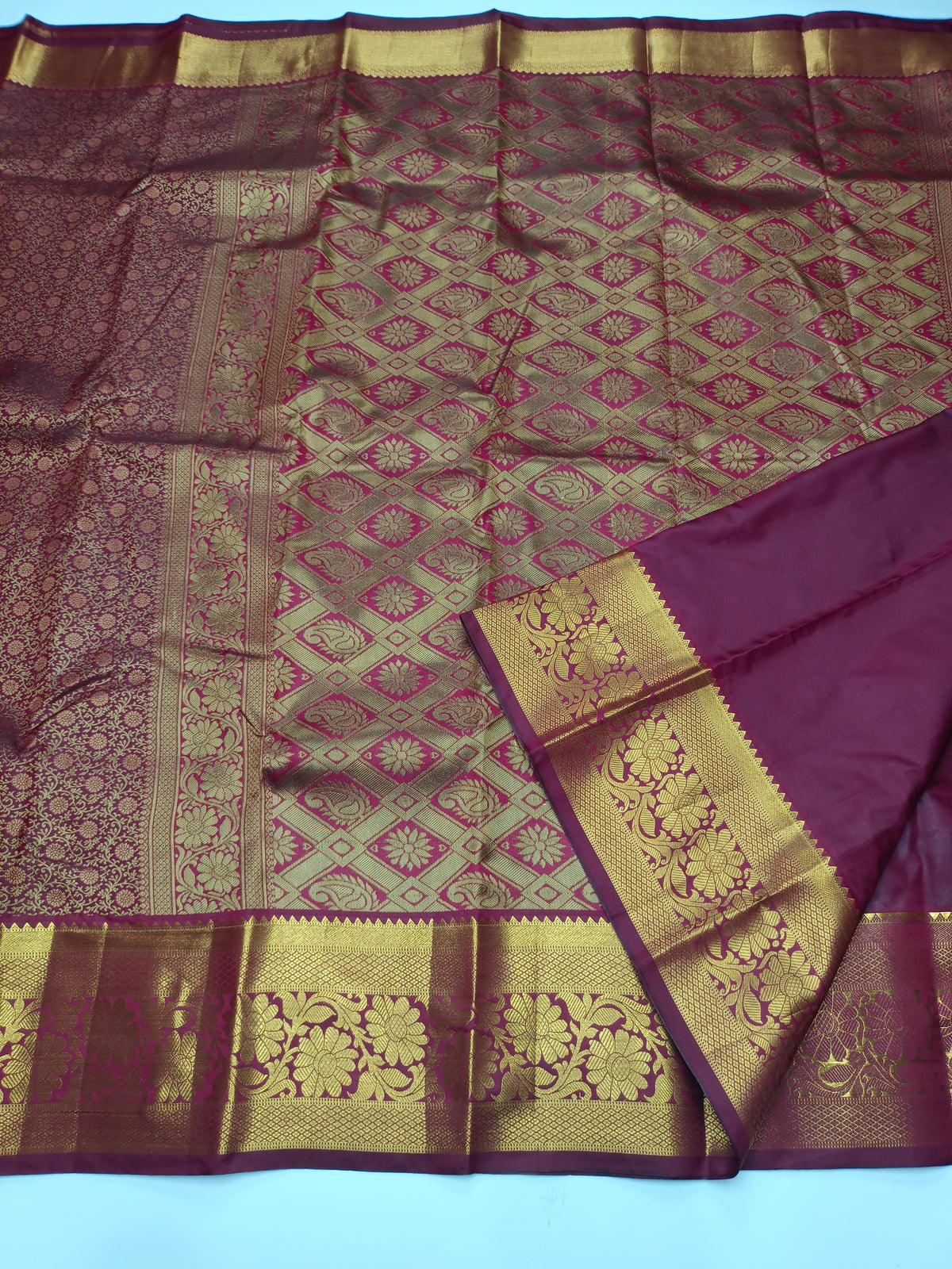 KANCHIPURAM SEMI SILK SAREE