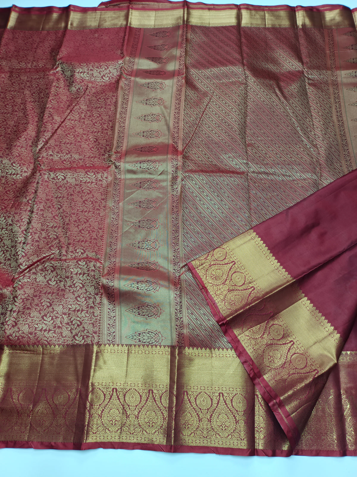 KANCHIPURAM SEMI SILK SAREE