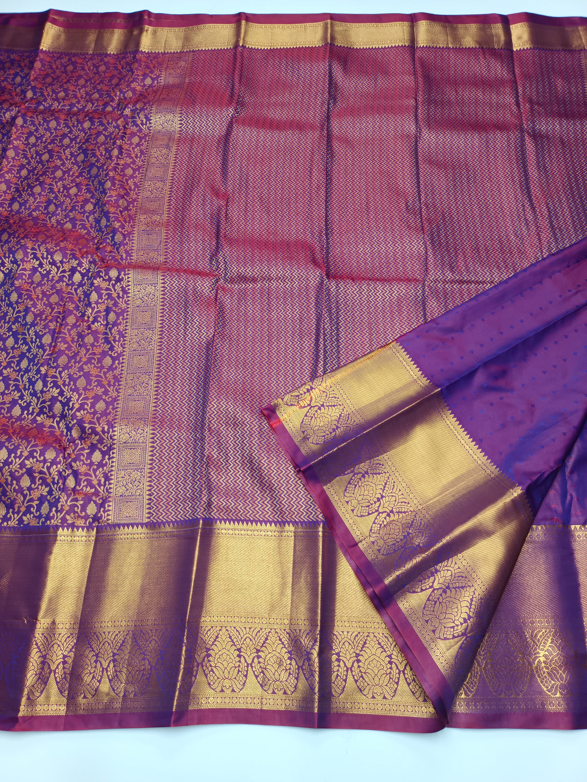 KANCHIPURAM SEMI SILK SAREE