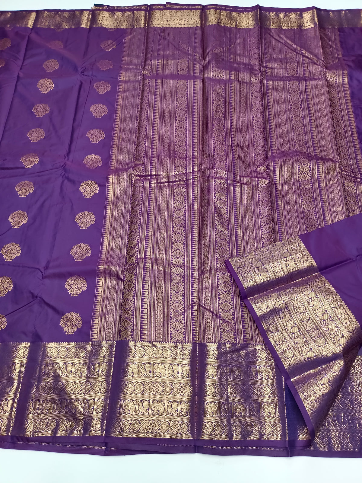 KANCHIPURAM SEMI SILK SAREE