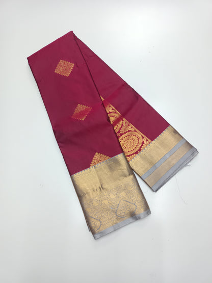 KANCHIPURAM SEMI SILK SAREE
