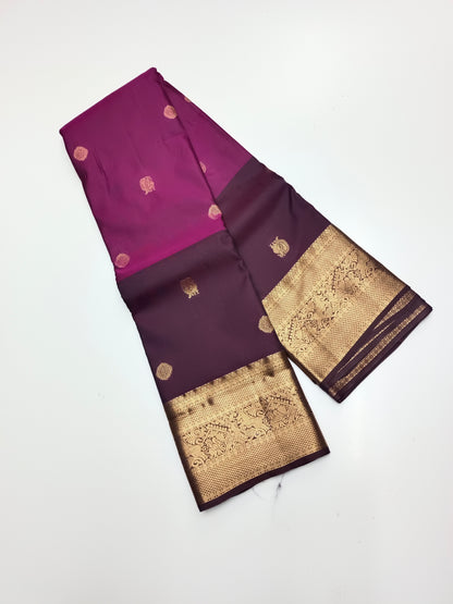 KANCHIPURAM SEMI SILK SAREE