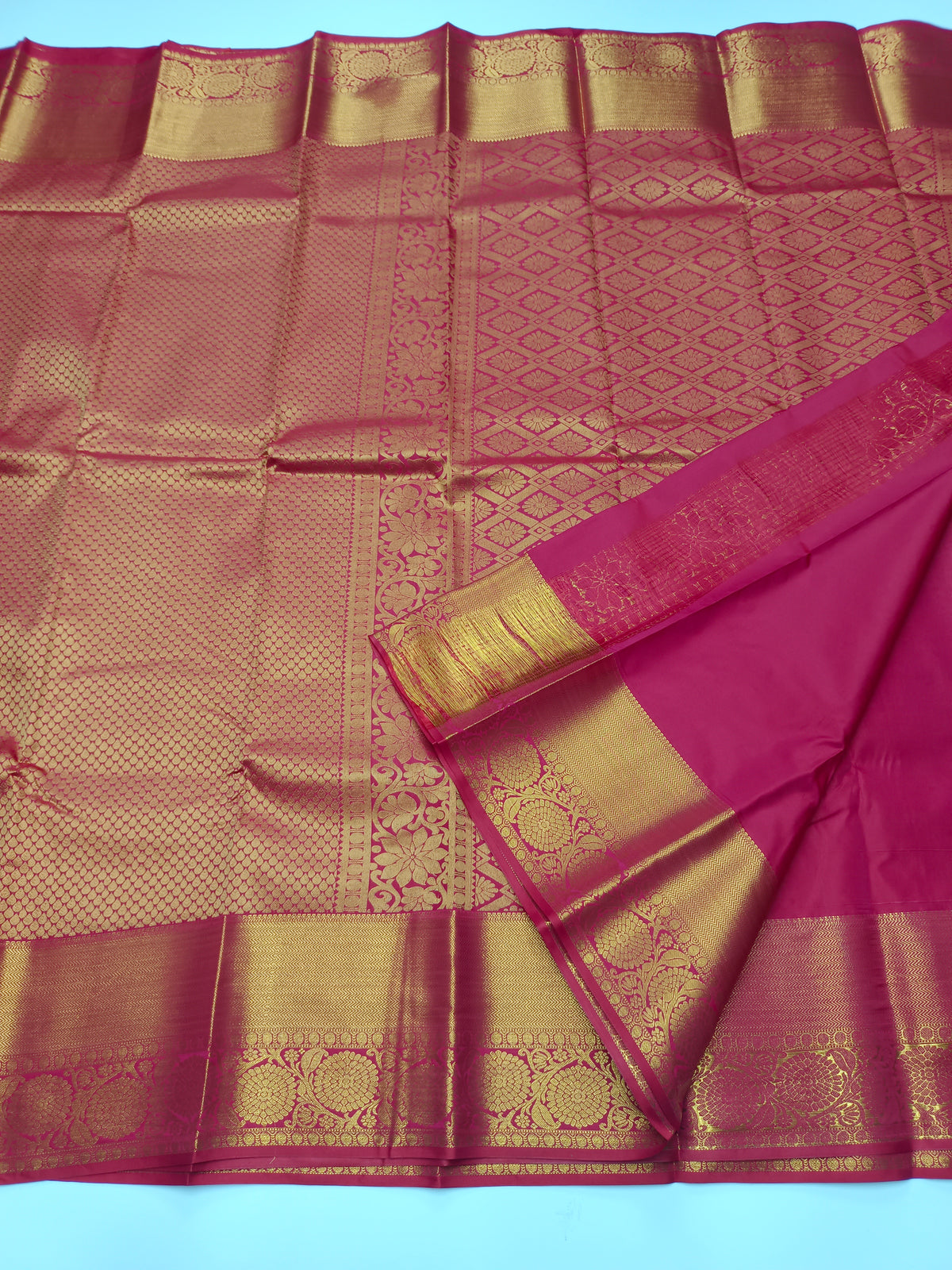 KANCHIPURAM SEMI SILK SAREE