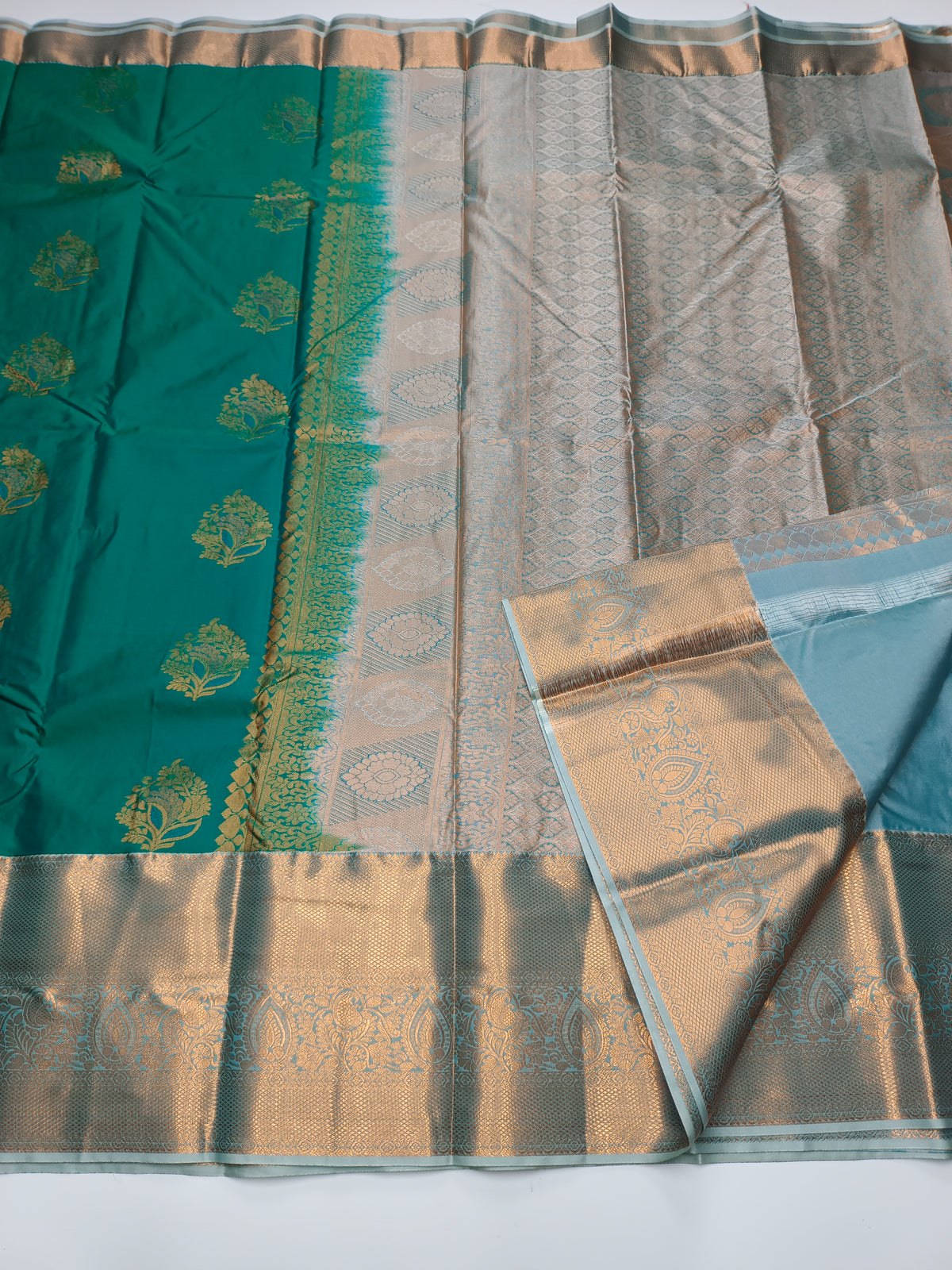 KANCHIPURAM SEMI SILK SAREE
