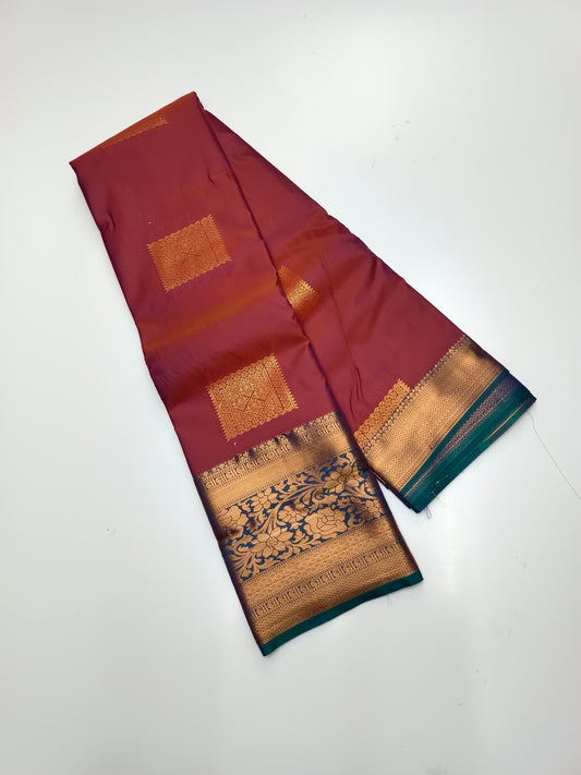 KANCHIPURAM SEMI SILK SAREE