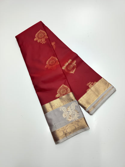 KANCHIPURAM SEMI SILK SAREE