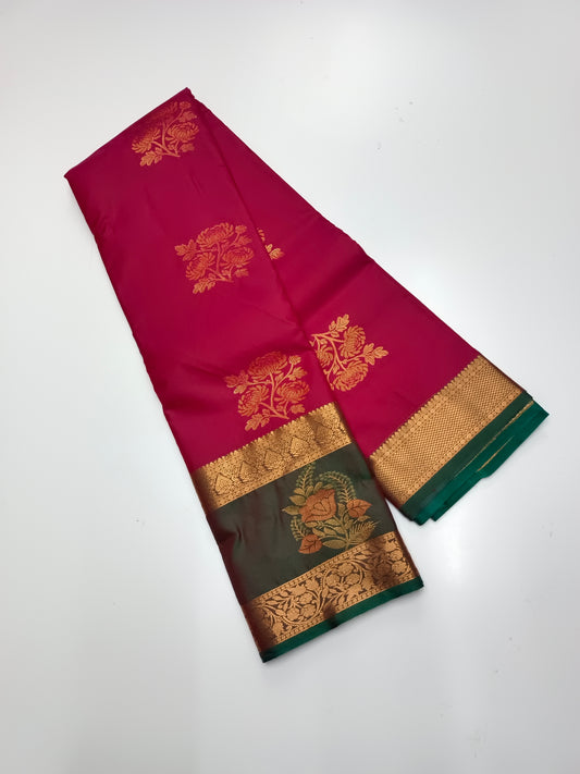 KANCHIPURAM SEMI SILK SAREE