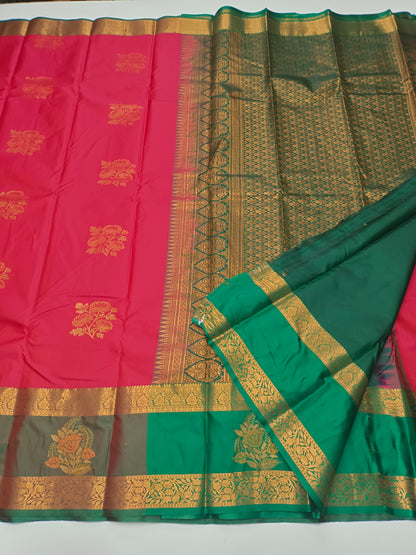 KANCHIPURAM SEMI SILK SAREE