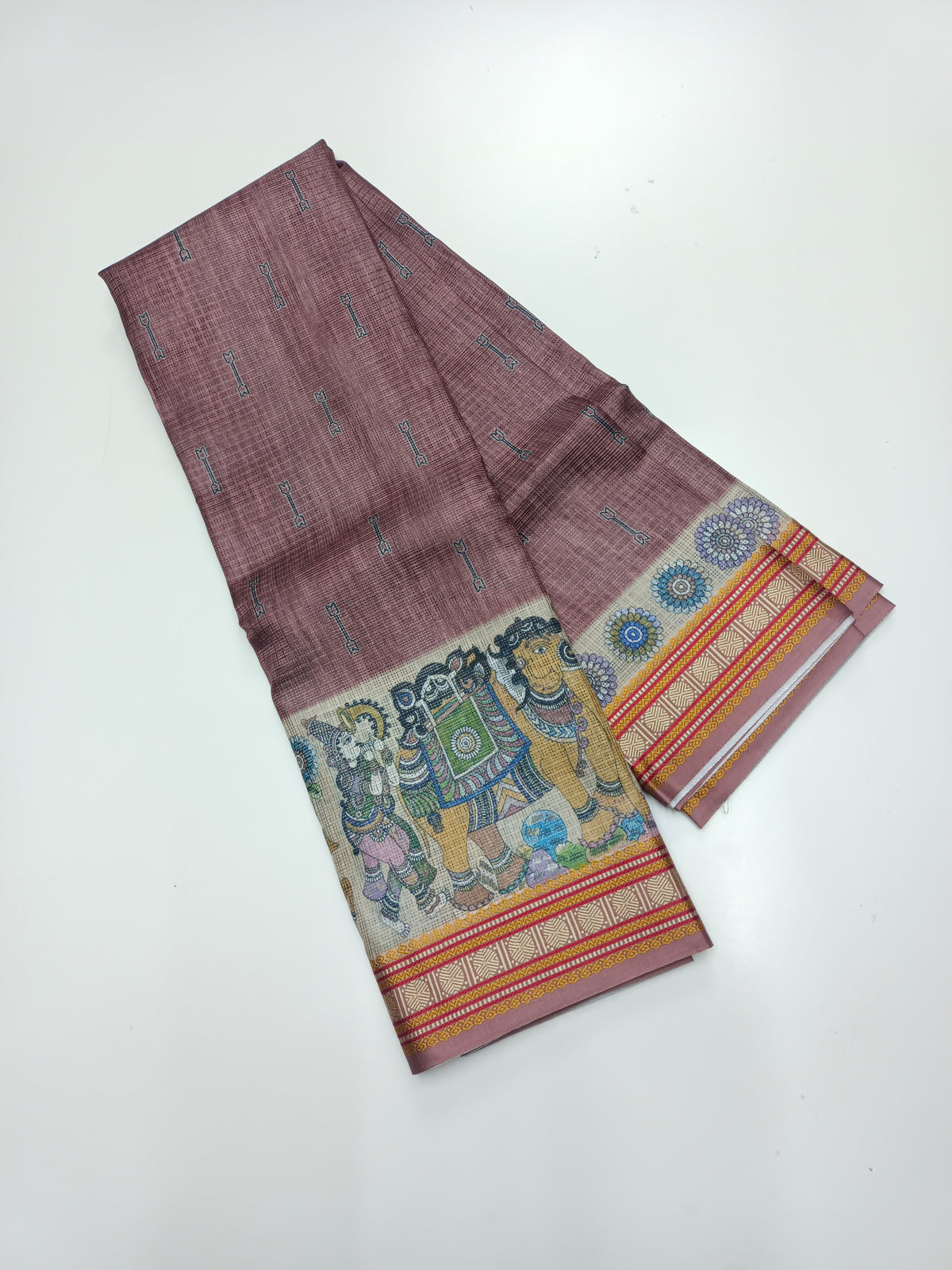 FANCY LINEN SAREE