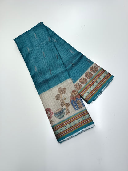 FANCY LINEN SAREE