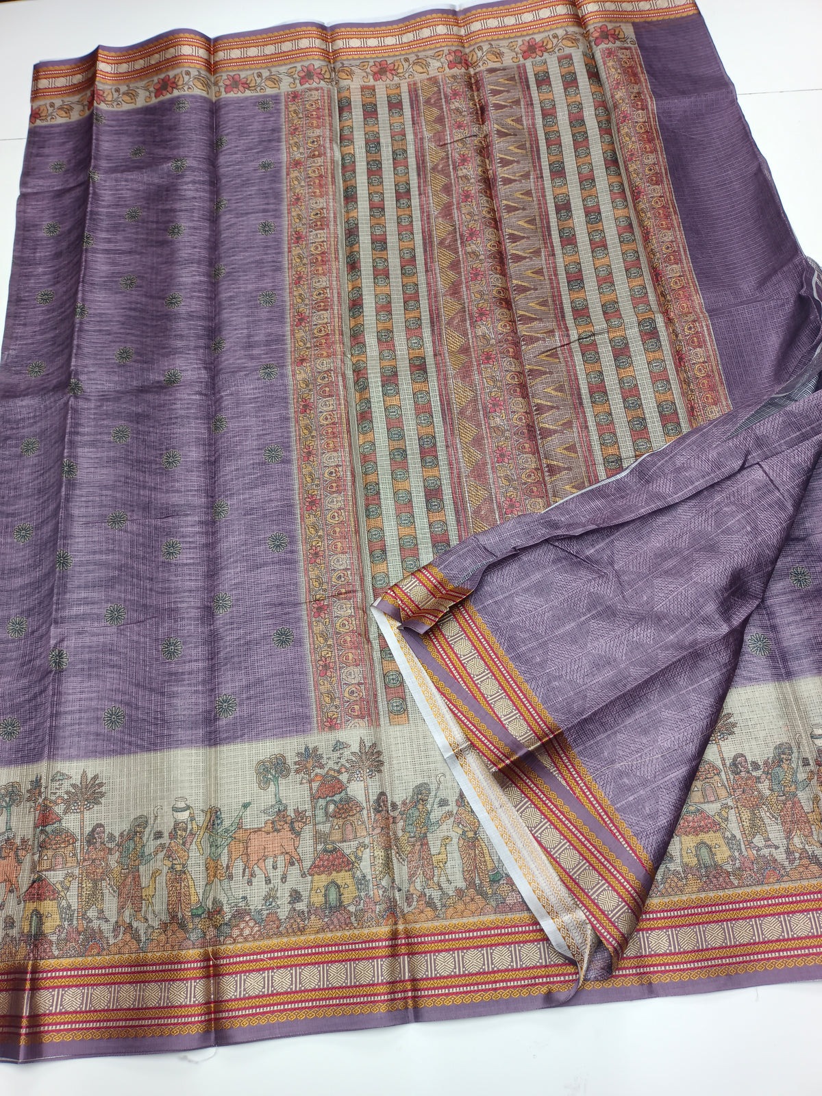 FANCY LINEN SAREE