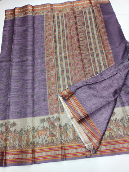 FANCY LINEN SAREE