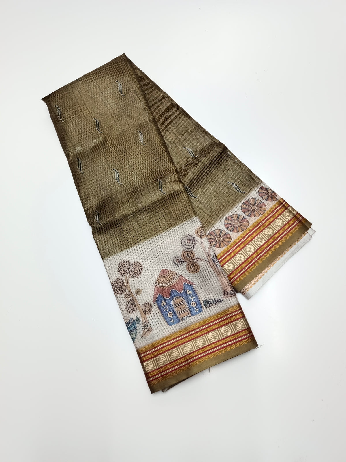 FANCY LINEN SAREE