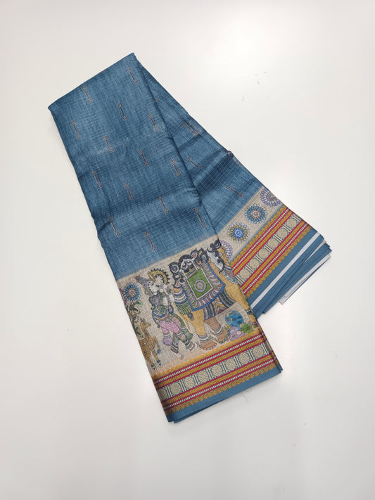 FANCY LINEN SAREE