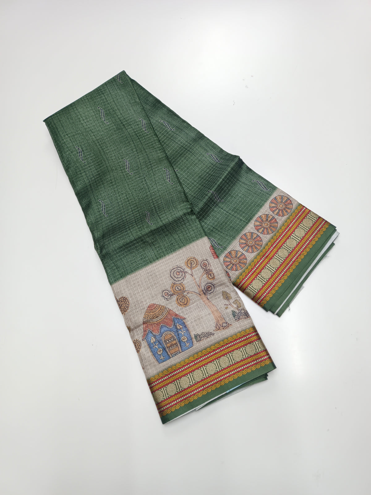 FANCY LINEN SAREE