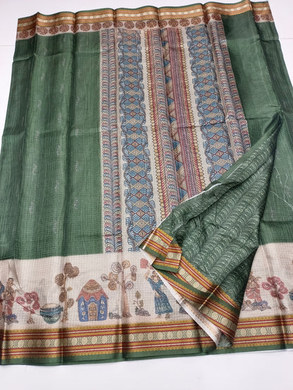 FANCY LINEN SAREE