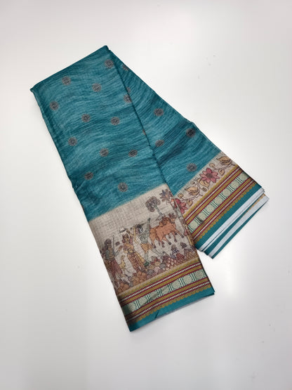 FANCY LINEN SAREE