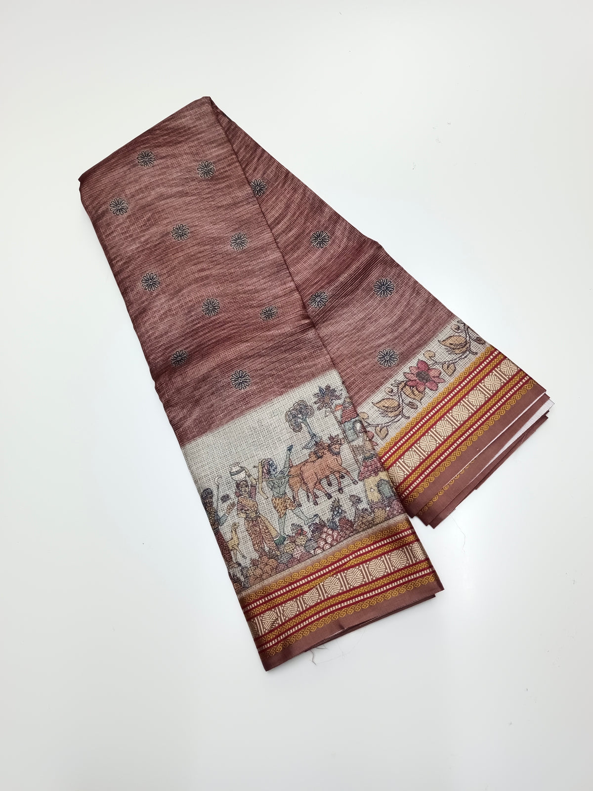 FANCY LINEN SAREE