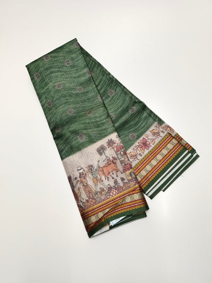 FANCY LINEN SAREE