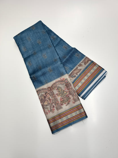 FANCY LINEN SAREE