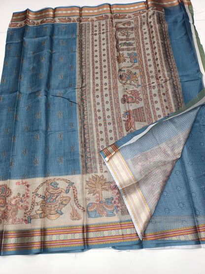FANCY LINEN SAREE