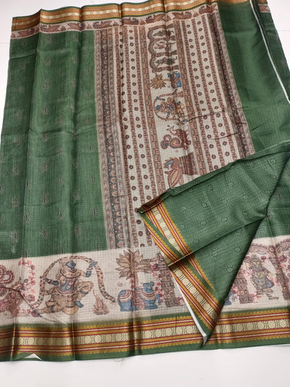 FANCY LINEN SAREE